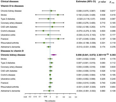 Phenome-wide Mendelian randomization study evaluating the association of circulating vitamin D with complex diseases